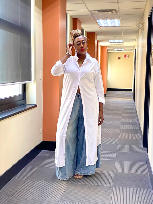 Snow White Maxi Shirt