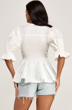 Vanilla Sumpreme Peplum Top