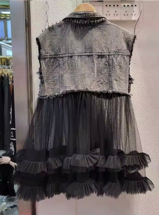 Grit & Glam | Tulle Jewel Vest