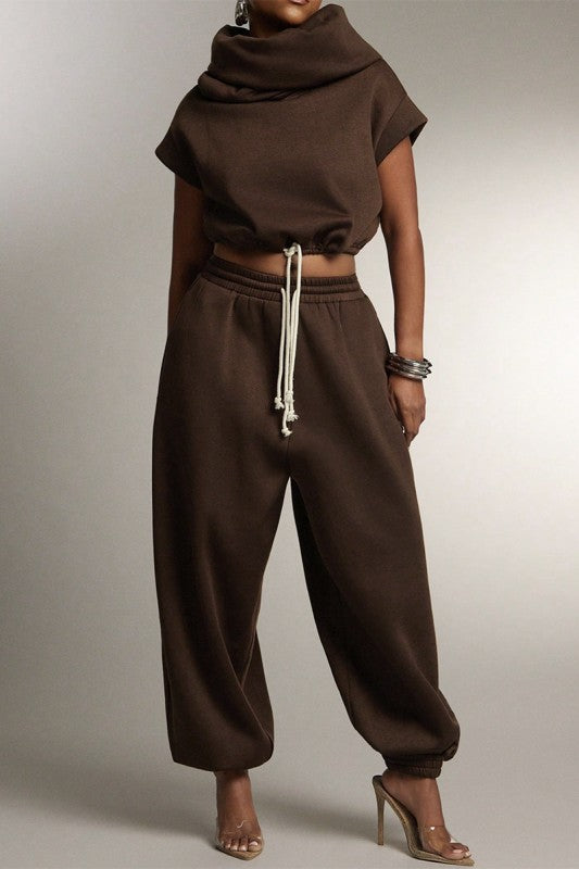 Coffee Bean | 2Pc Sweatsuit